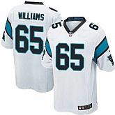 Nike Men & Women & Youth Panthers #65 Williams White Team Color Game Jersey,baseball caps,new era cap wholesale,wholesale hats